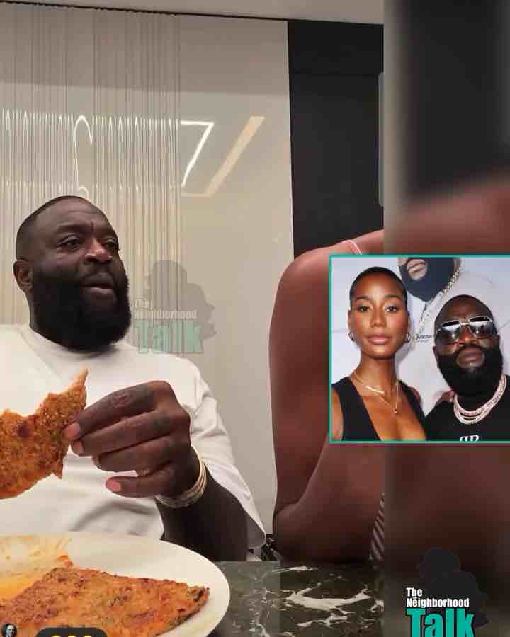 Bossman Rick Ross eating pizza with lady Jazzma Kendrick